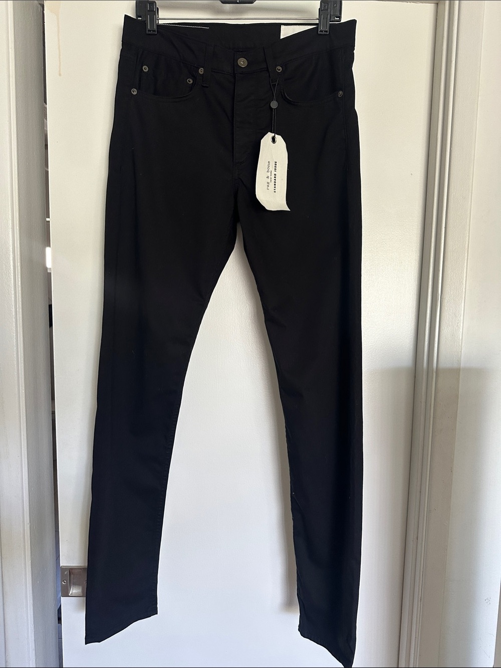 rag & bone Black Extra Slim standard issue Jeans fit 1